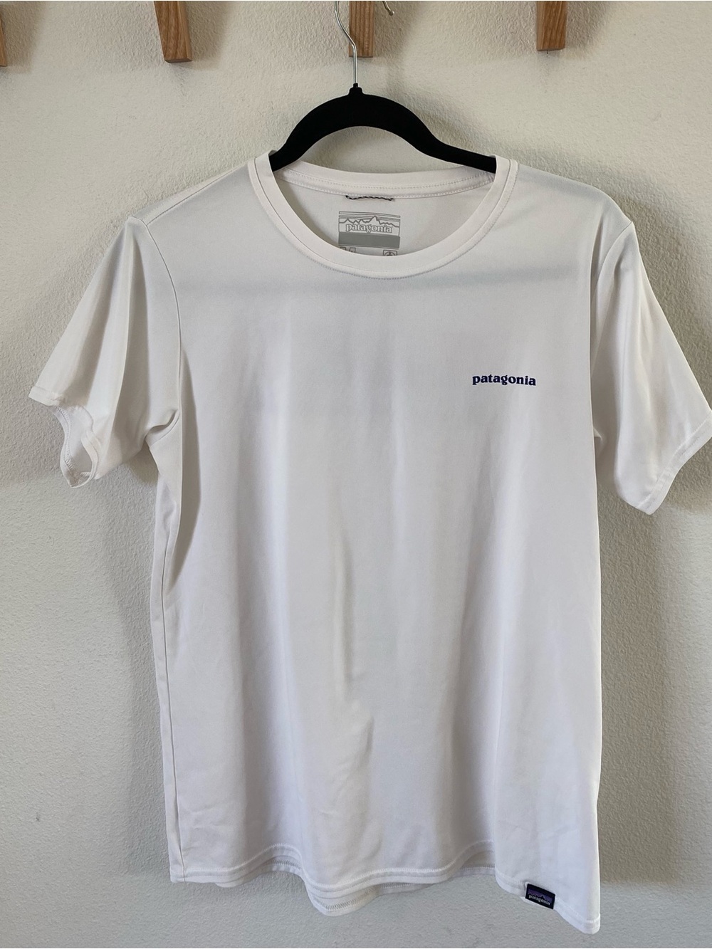 Patagonia White Short-Sleeve Logo Tee